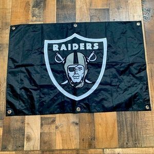 NFL Raiders Banner 3’x2’ Nylon